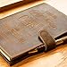 Sovereign-Gear Religious Refillable Leather Journal - Handmade A5 Writing Notebook with Pen - Philippians 4:13 “I Can Do All Things” Embossed Diary with 2 Lined Inserts & Pen Holder - 480 Pages