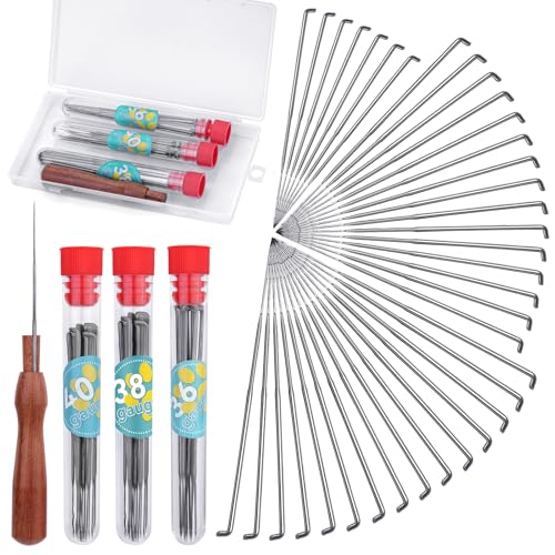 Yizzvb Felting Needles Needle Felting Tools Needle Felting Kit Wool Felting Supplies with 40 Pcs Needle Felting Needles Wooden Handle and Storage Box for Felting Wool Projects