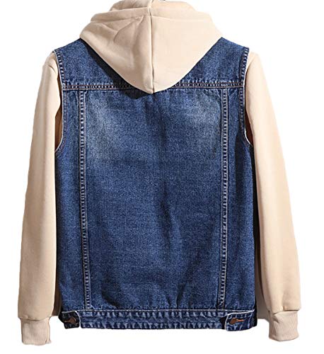 Image of Men's Casual Button Up Denim Vest Vintage Sleeveless Jeans Vest Jacket