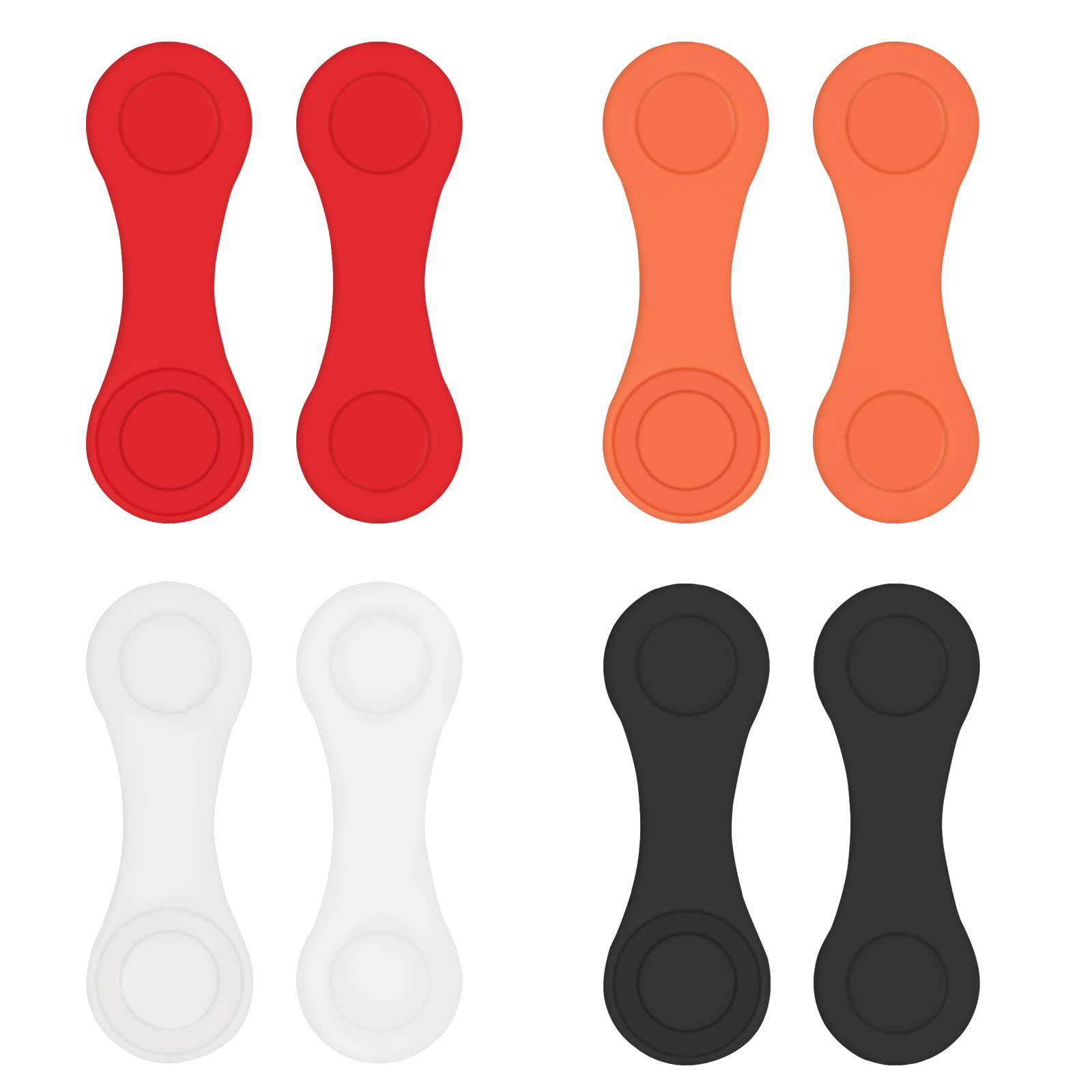 CAMAL 4 Pack Magnetic Golf Ball Marker Hat Clip, Durable Silicone Golf Cap Clips, Golf Ball Marker Holder Easily Attaches to Hats Caps Belts Visors Shirt Collar (Group C)