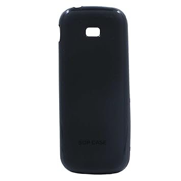 Videotronix Generic SGP Color Silicon Back Case Cover Pouch for Samsung Metro B313/Samsung Metro B312 (Black)