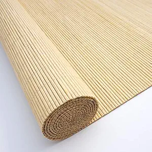 Wooden Window Shades Liftable, Bamboo Roman Shade Roller Blinds with Valance for Indoor Outdoor Hallway Door Window, Beige (Size : 85-140cm)