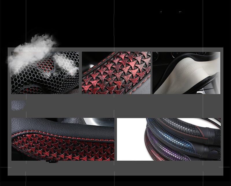 Coprivolante In Pelle Microfibra Antiscivolo Per Haval Per F7 Per F7X Per F5 Copertura Del Volante Dell'automobile 37-38CM Forma A D Accessori Auto Interni Protezione del volante (Colore : WHITE