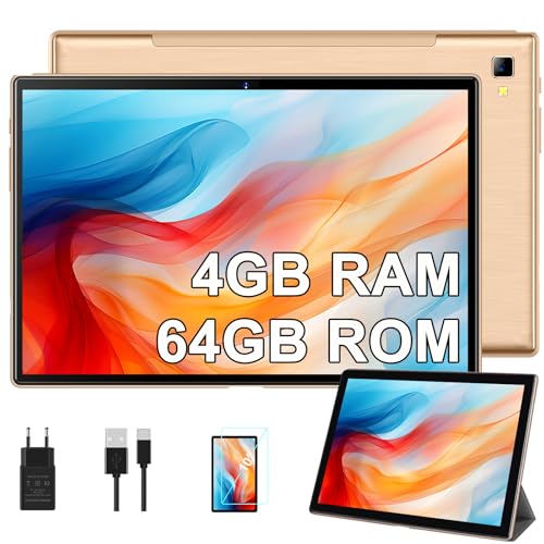 Yestel Tablet 10 Pulgadas Con Funda, 64gb Rom 1tb Ampliable, Hd Android Wifi Tablet Con Octa-Core, Smart Ips 1280 800, Batteria 6000 Mah, 5 Mp 8 Mp, Bluetooth, Type-C, Oro Yestel Tablet 10 Pulgadas Con Funda, 64gb Rom 1tb Ampliable, Hd Android Wifi Tablet Con Octa-Core, Smart Ips 1280 800, Batteria 6000 Mah, 5 Mp 8 Mp, Bluetooth, Type-C, Oro
