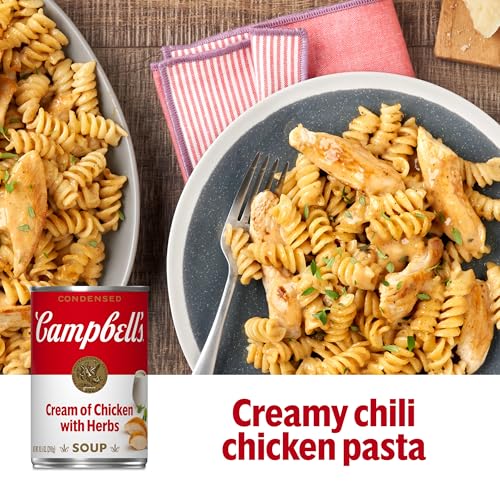 Image of Campbell's Condensed Cream of Chicken Soup With Herbs, 10.5 oz Can