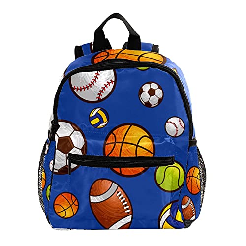 Sac à dos motif basket-ball pour enfant résistant et léger orange 30cm