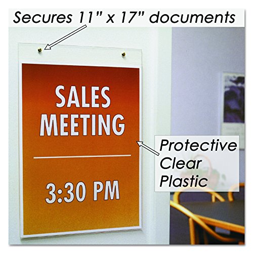Nudell 38017Z Clear Plastic Sign Holder, Wall Mount, 11 X 17 #TOP2