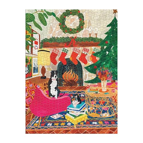 Galison 9780735375987 Fireside Friends Jigsaw Puzzle, Multicoloured, 1000 Pieces - Image 3