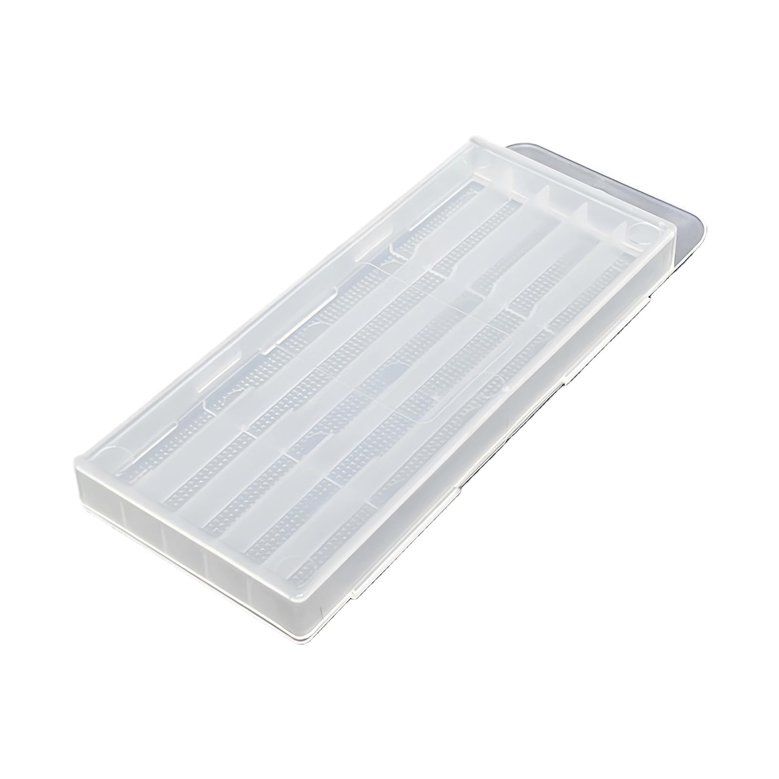 Hardware Tool Box for Drill Bits and Taps with Secure Closure and Hanging Hook Clear Tool Case Internal Dividers and Carry Hook for Workshop Use