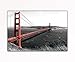 Produktbild deinebilder24 - Kunstdrucke gerahmt - 70 x 110 cm - Golden Gate Bridge San Fransisco Kalifornien USA rot in schwarz-weiß Eyecatcher