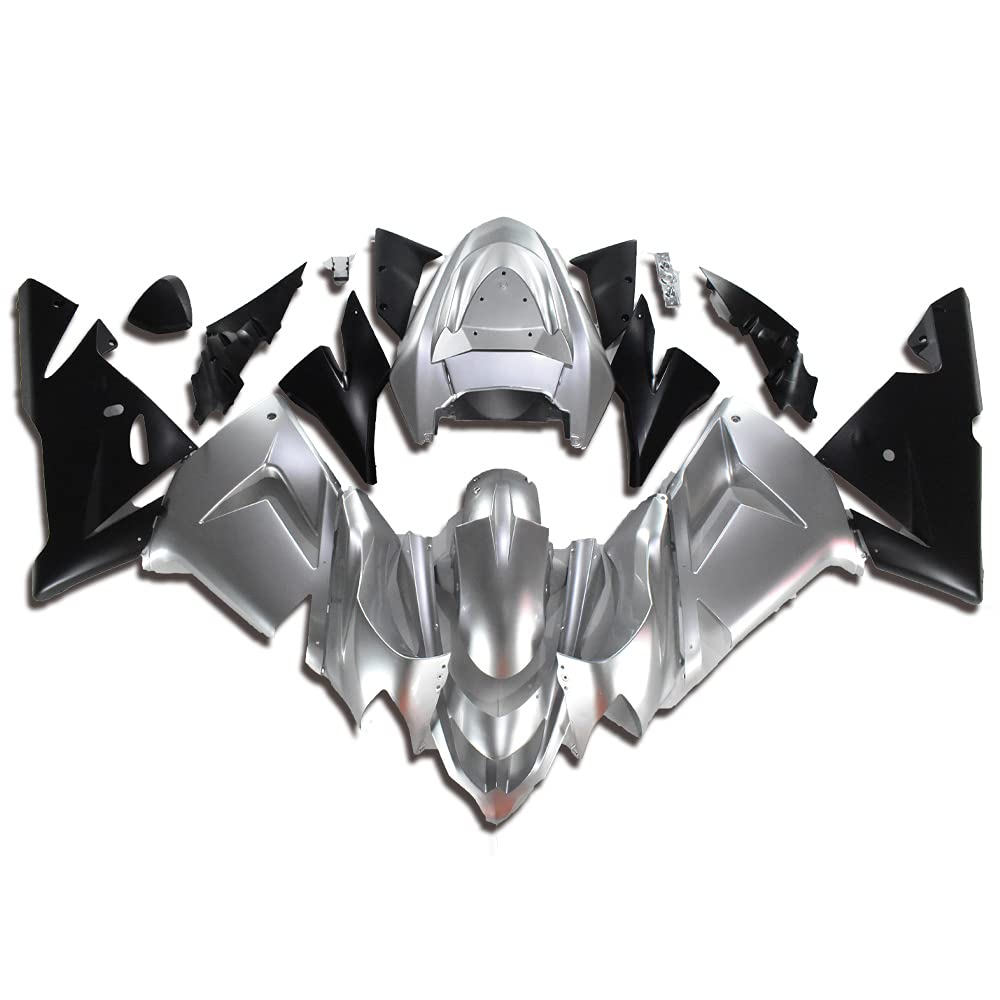 Amazon.com: NT Silver Black Fairing Fit for Kawasaki Ninja 2004
