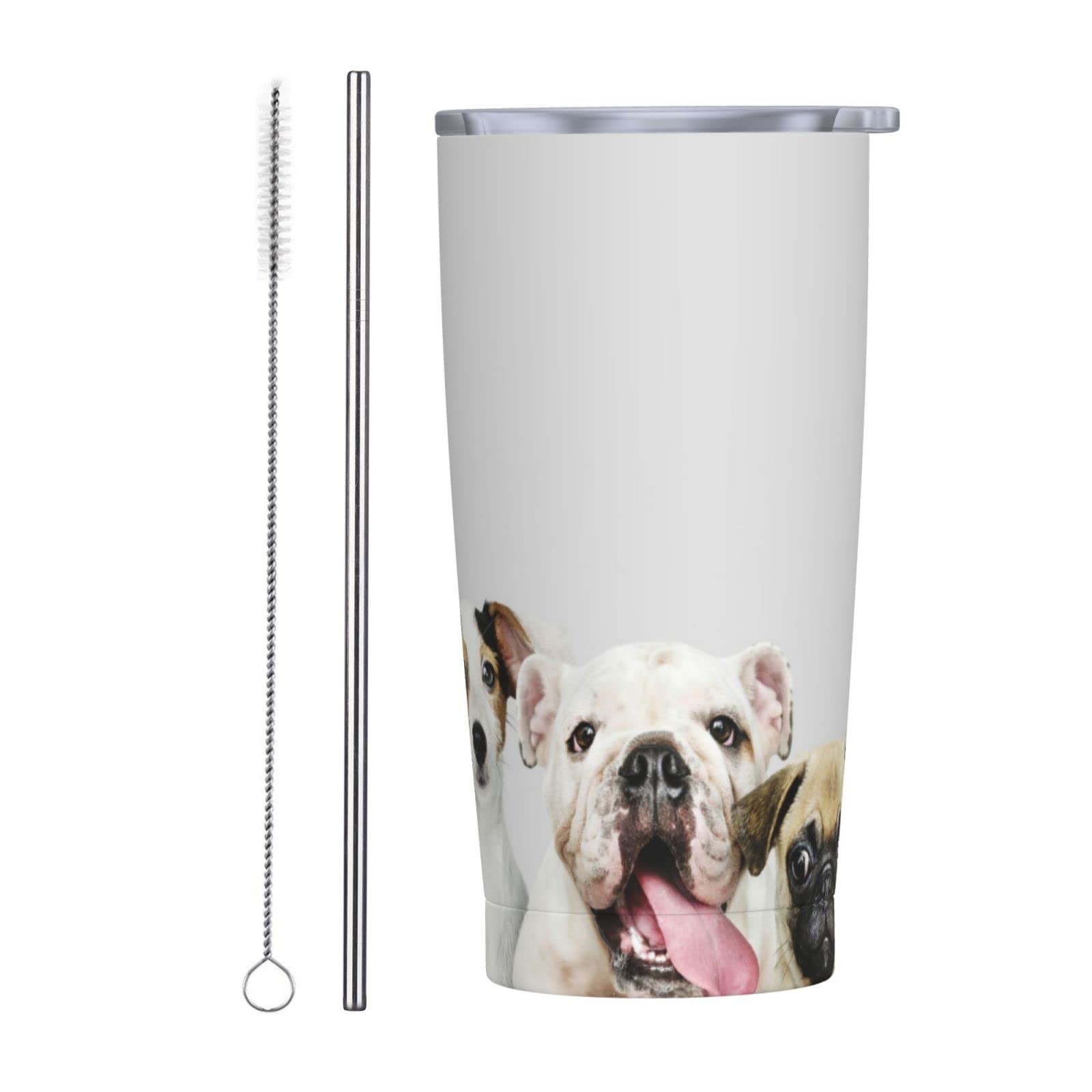 Tasse à café voiture et bureau avec motif chien rigolo 591ml