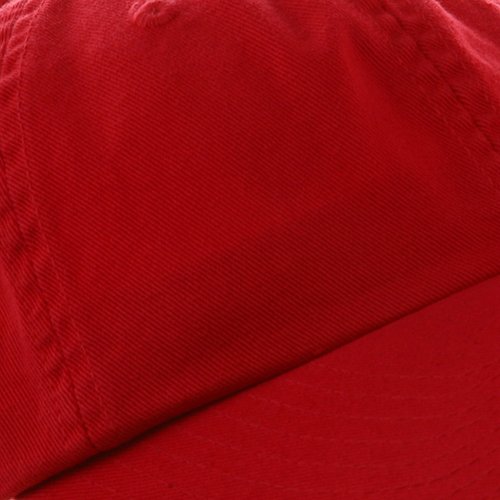 Wholesale Low Profile Dyed Soft Hand Feel Cotton Twill Caps Hats (Red) - 21204 #TOP4