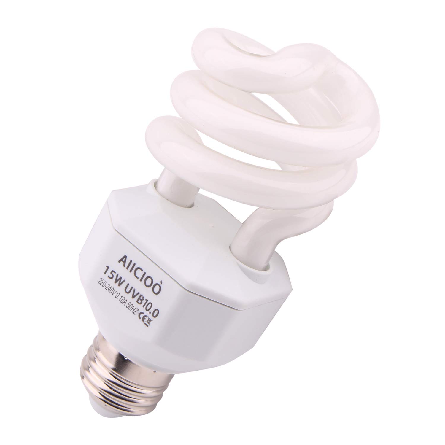 AIICIOO UVB Licht Reptilien Kit 10.0 23W - Terrarium Sonnenlicht Lampe Schildkrötenbirne für Bartagamen Eidechse Leopardgecko 1 Packung