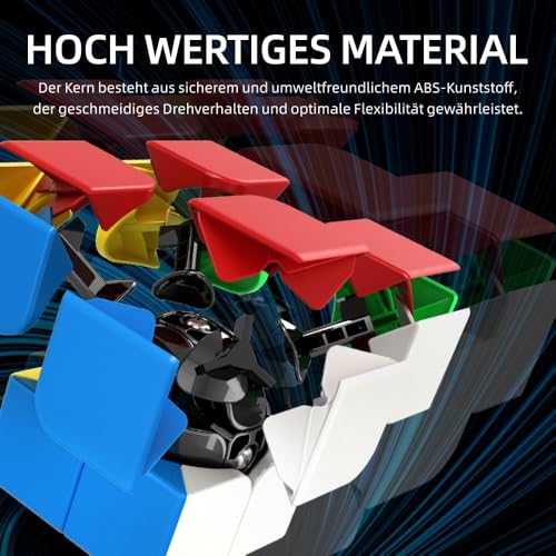 Speed Zauberwürfel Stickerless – Profi-Würfel mit Ultra-Glattem Drehen, Lebendigen Farben & Langlebiger Haltbarkeit – Schneller als das Original (2x2x2)