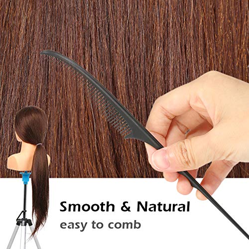 Staright Cabeça de manequim de cabelo humano 70% para tranças Cabeça de manequim para cabeleireiro p