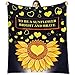 Sunflower Blanket Gifts for Women, Inspirational Sunflowers Throw Blanket, Birthday Gifts for Sunflower Lovers, Soft Cozy for Home Decor, Sunshine Gift for Girls Women (Sunflower-1, 60"X80")