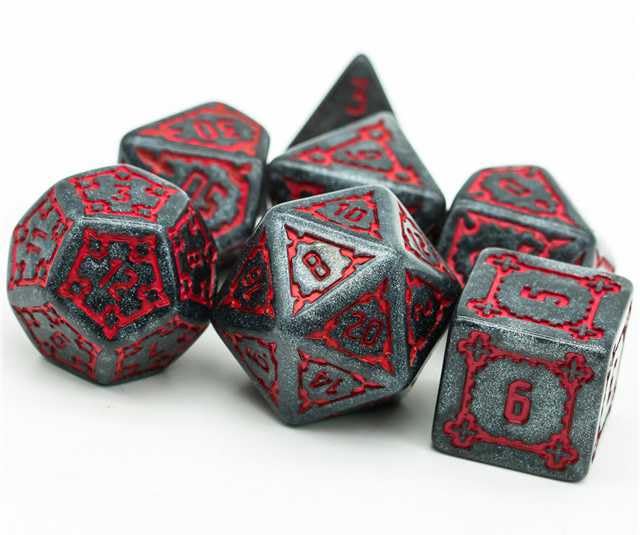 Jumbo - Juego de dados (7 unidades), color rojo