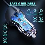 SUNDA USB C Fast Car Charger 51W Dual Ports, Built-in 5.9FT Type C Phone Charger Cable, USB-C Port Charger with PPS 33W/PD 30W/&QC 18W, Compatible with Samsung Galaxy S22/S21/A12/A20/A51/Note22