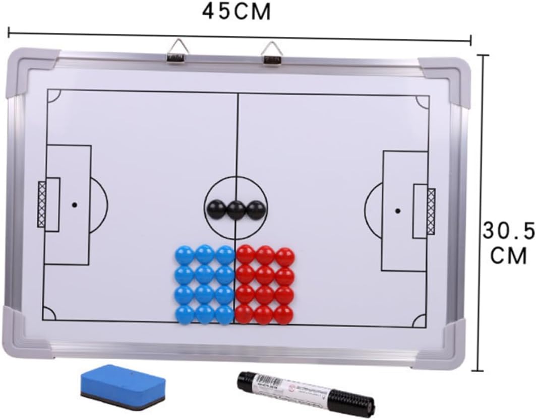 27pcs Football Practice Board Whiteboard Magnetic Magnets Eraser Marker Pen for Training