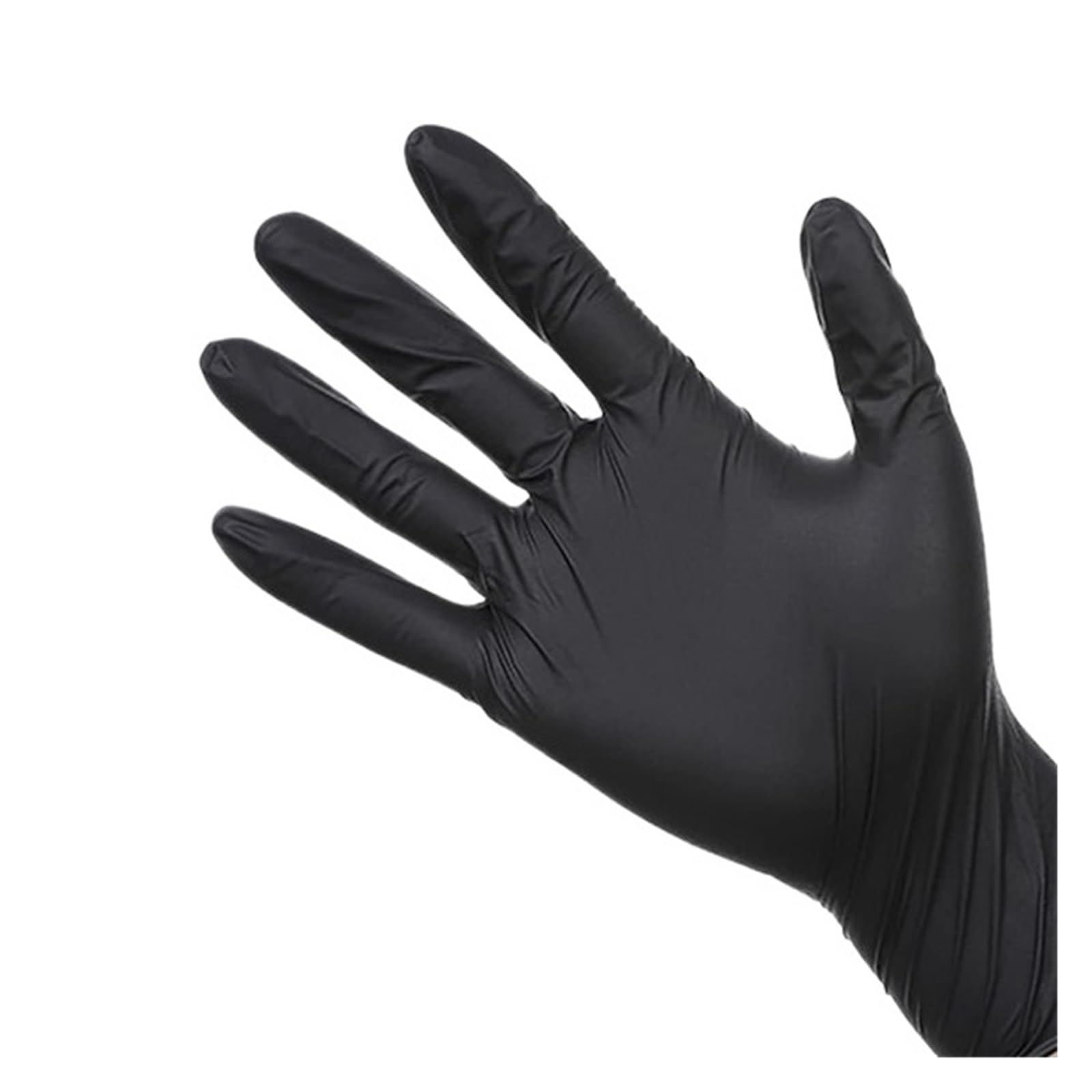Czarne Rękawiczki Nitrylowe Jednorazowe 4mil Niesterylna Teksturowana Kuchnia Do Czyszczenia W Gospodarstwie Domowym Przemysłowa Estetyka Farba Włosów(Black 100PCS,L)
