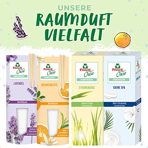 Frosch Oase Raumerfrischer Orangenblüte, Raumduft mit fruchtig-frischer Orangen-Note, Nachfüllpack, 1er Pack (1 x 90 ml) – Ansicht 4