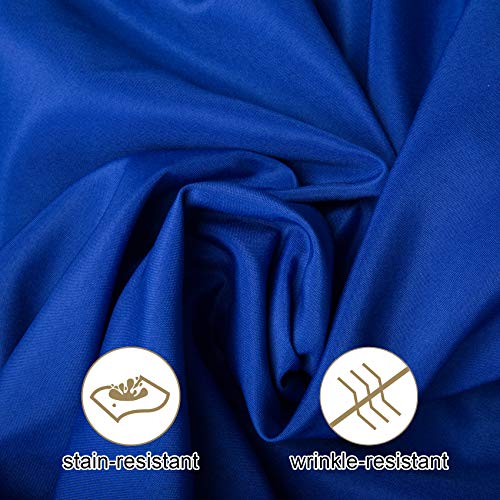 Ascoza 2pack 90x156 Inch Royal Blue Rectangular Tablecloth 8 Feet Table Cloth in Polyester Fabric for Wedding/Banquet/Restaurant/Parties by Ascoza - Image 3