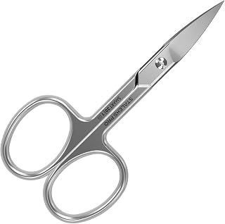 Staleks Pro SMART 30 Nail Scissors Type 1 – Enlarged Curved Blades – Satin Finish – Stainless Steel – Professional Manicure Tool
