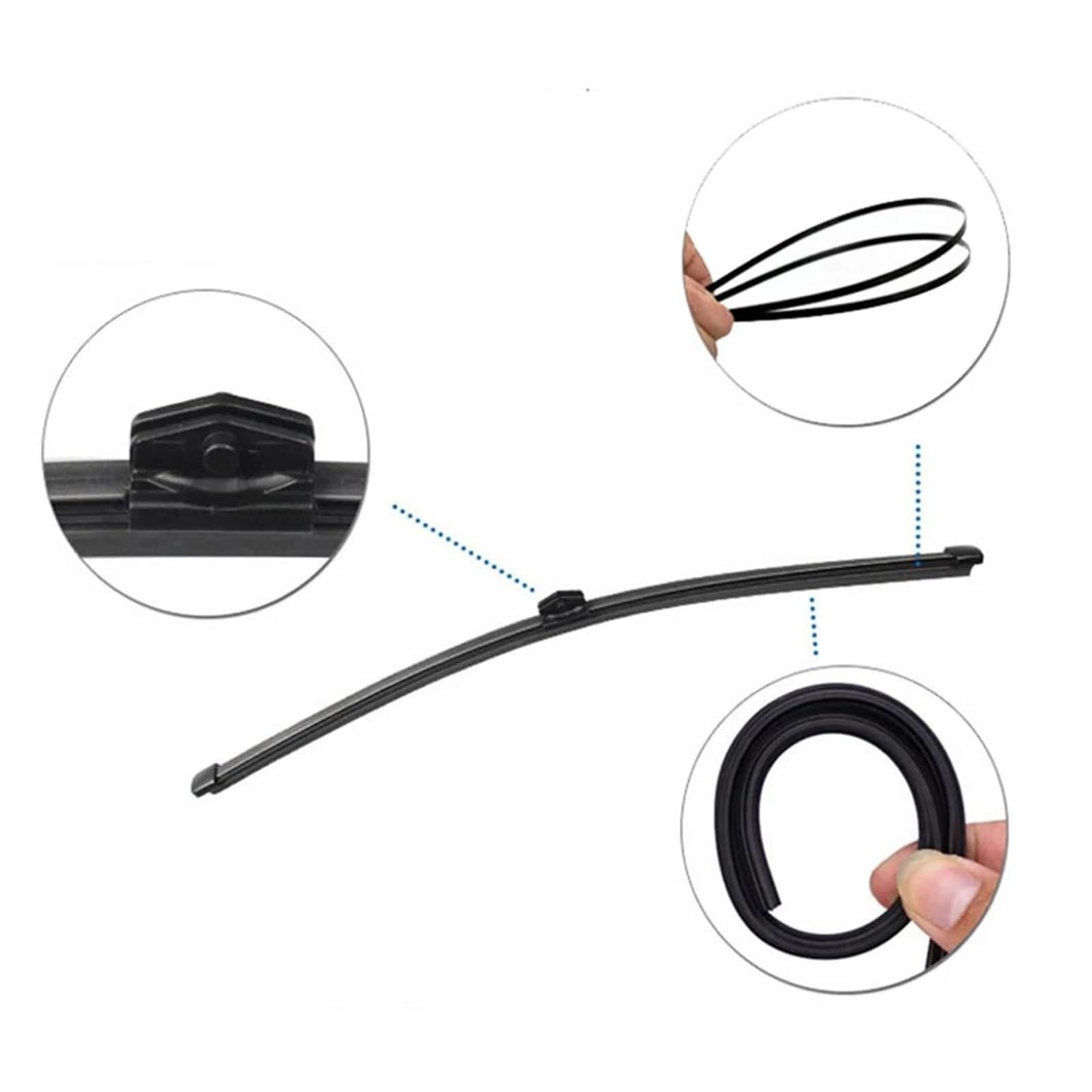 Tergicristallo Set kit spazzole tergicristallo posteriore da 14" compatibile con A1 per Touareg