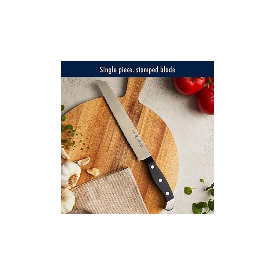 HENCKELS-Statement-Kitchen-Knife-Set-with-Block-15-pc-Chef-Knife-Steak-Knife-set-Kitchen-Knife-Sharpener-Light-Brown HENCKELS Premium Quality 15-Piece Knife Set with Block, Razor-Sharp, German Engineered Knife Informed by over 100 Years of Masterful Knife Making, Lightweight and Strong, Dishwasher Safe