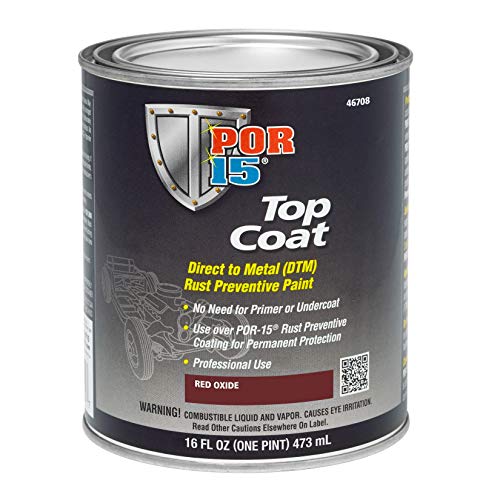 POR-15 Top Coat Paint Direct to Metal Paint Long-term Sheen and Color Retention 128 Fluid Ounces Chassis Black product thumbnail 8
