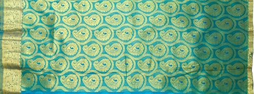 Image of VFCollections Women's Kanchipuram Silk Saree With Blouse Piece