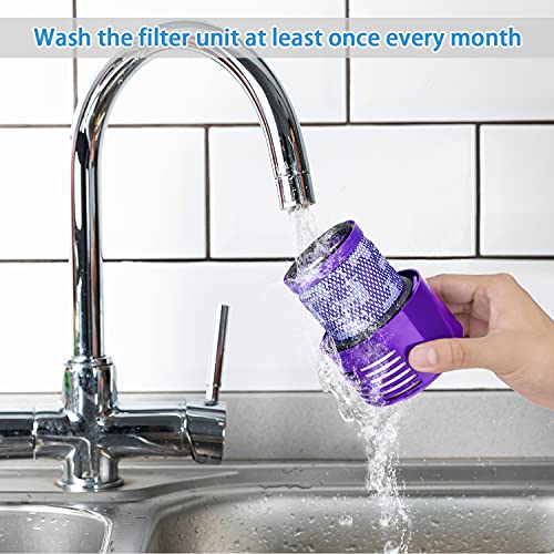 Leadaybetter 2pack Washable Hepa Filter Replacements for Dyson V10 SV12 Cordless Vacuum Cyclone Animal Absolute Total Clean Cordless Vacuum Cleaner, Replace # DY-969082-01 Leadaybetter 2pack Washable Hepa Filter Replacements for Dyson V10 SV12 Cordless Vacuum Cyclone Animal Absolute Total Clean Cordless Vacuum Cleaner, Replace # DY-969082-01