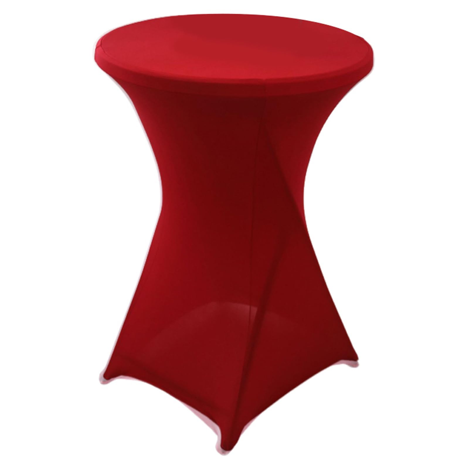 Nappe en élasthanne extensible pour habiller une table ronde usée de réception