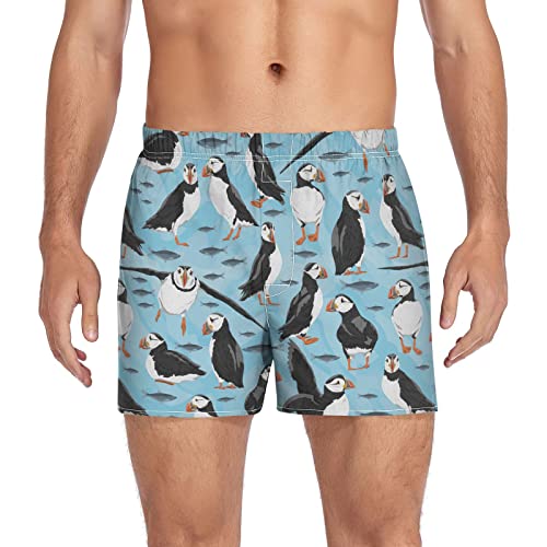 Fisyme Boxers for Men Puffins Birds Boxer Shorts Mens Underwear Boxer Briefs