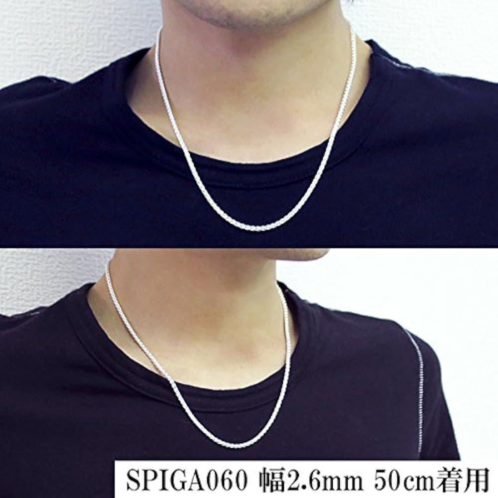 チェーン シルバー ネックレス シルバー スピガチェーン 幅2.0mm 楽天市場】ステンレス スピガチェーン シルバー メンズ