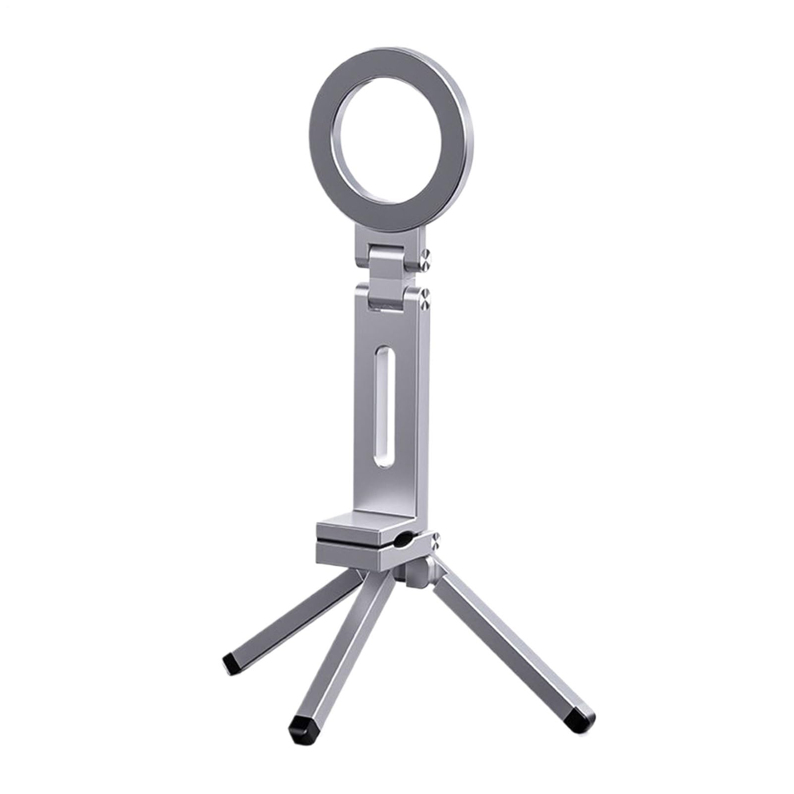 Treppiede Magnetico Treppiede con Clip, Rotazione 360°, Pieghevole Compatto | Treppiede Magnetico Tascabile Per Telefono Vlogging Di Viaggio, Video Domestico, Registrazione Allenamenti, Fotografia