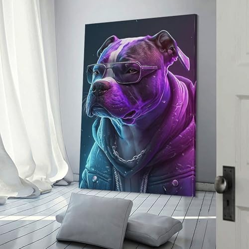Affiche toile Beagle hip-hop déco murale moderne mur vide