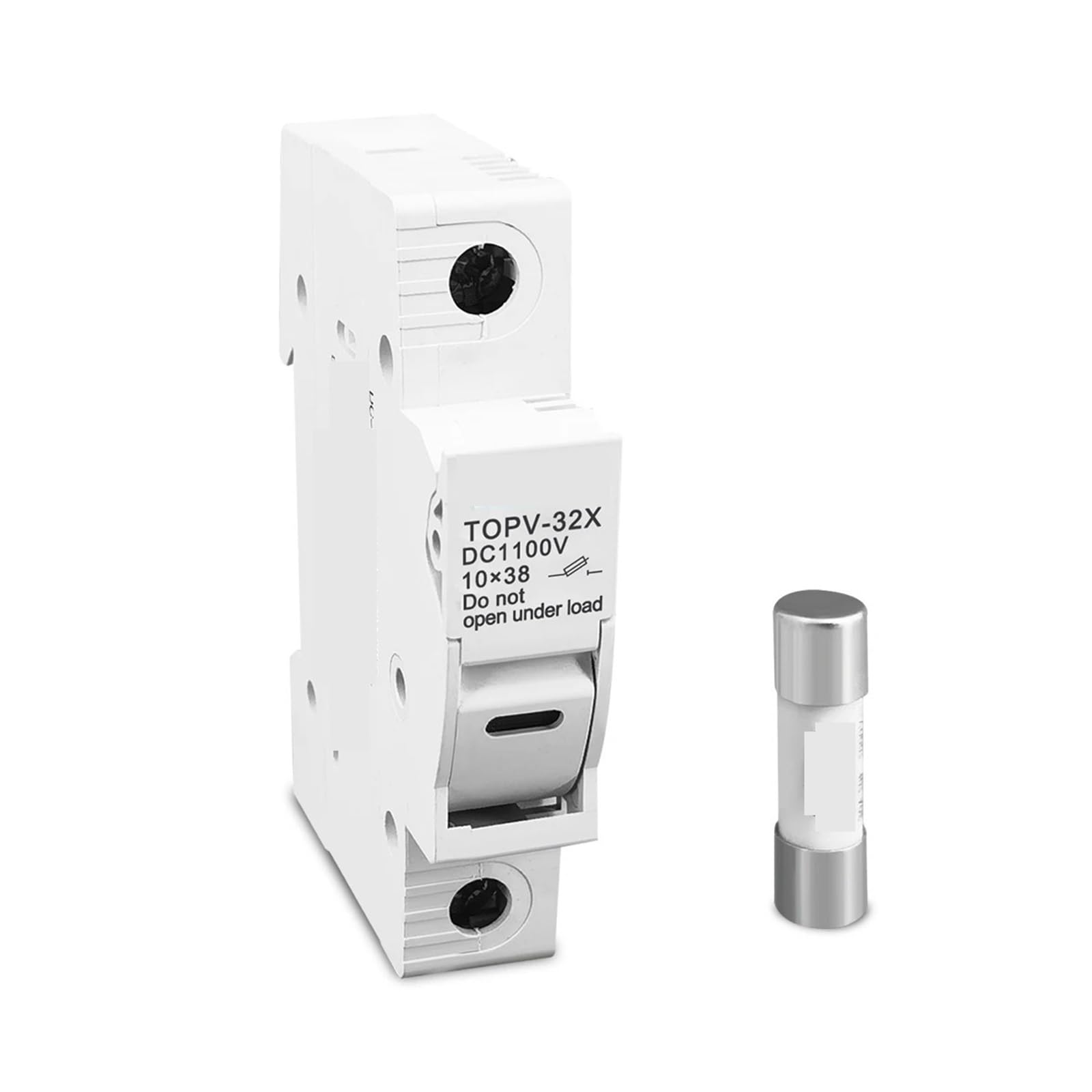 1P Solar PV 1100V Sicherungshalter 10 * 38mm PV-Sicherung Sicherungseinsatz Schutzsockel Photovoltaik-Schutz 1 Stücke(with LED)