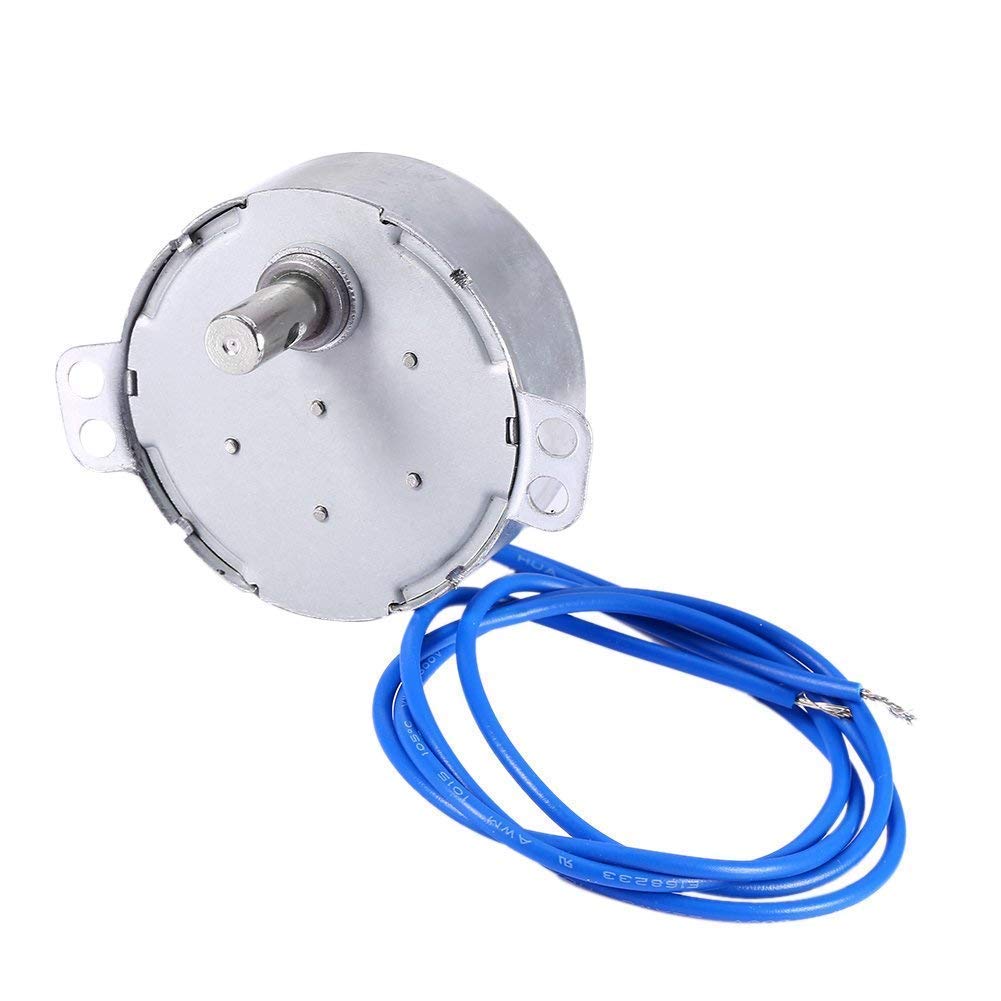 Uxcell 24VAC 4W Synchronous Motor – 5-6 RPM CCW, 50/60Hz, 7mm Shaft, For DIY Projects, Fans, Christmas Trees & More