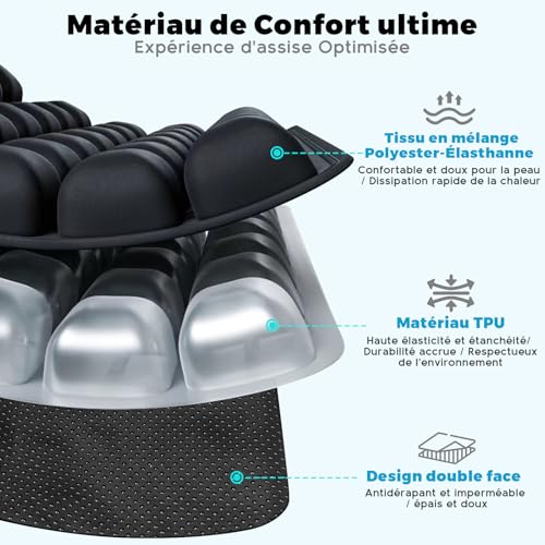 Coussin de voyage gonflable avec technologie de répartition de pression - 5