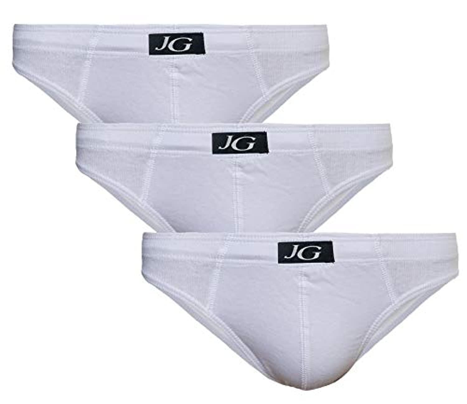 John Gladstone Men's Cotton Inner Elastic Brief - Pack of 3