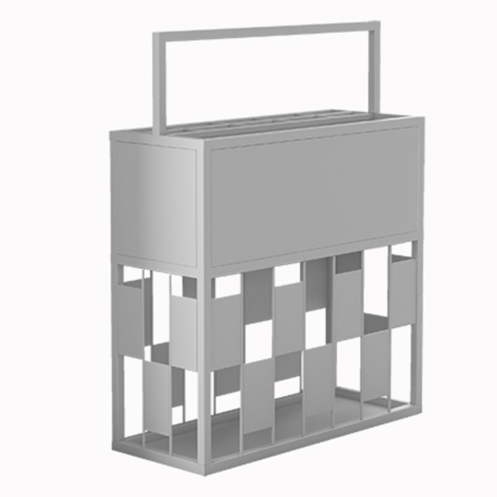 HYLYGFH HighCapacity Metal Umbrella Stand Commercial Square Umbrella Holder for Entrance Stylish Hotel Umbrella Rack Durable Metal Umbrella Organizer