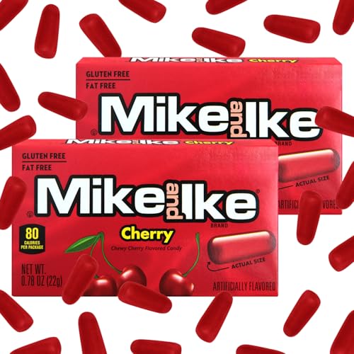 Mike and Ike Caramelos Cherry, 2 cajas de 0.78 oz cada una miniatura 3
