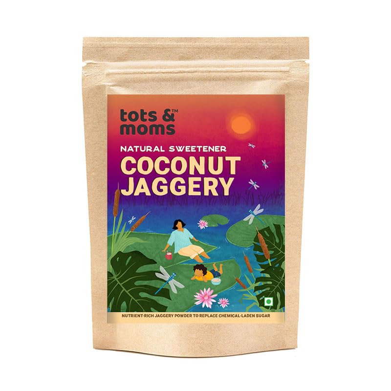 Tots & Moms Coconut Jaggery Powder 300g Sugar Substitute - Desi Gud, Bella, Vellam | Rich in Minerals | Natural Sweetener for Kids No Preservatives 100% Natural (B0D63HQHTQ) Amazon Price History, Amazon Price Tracker