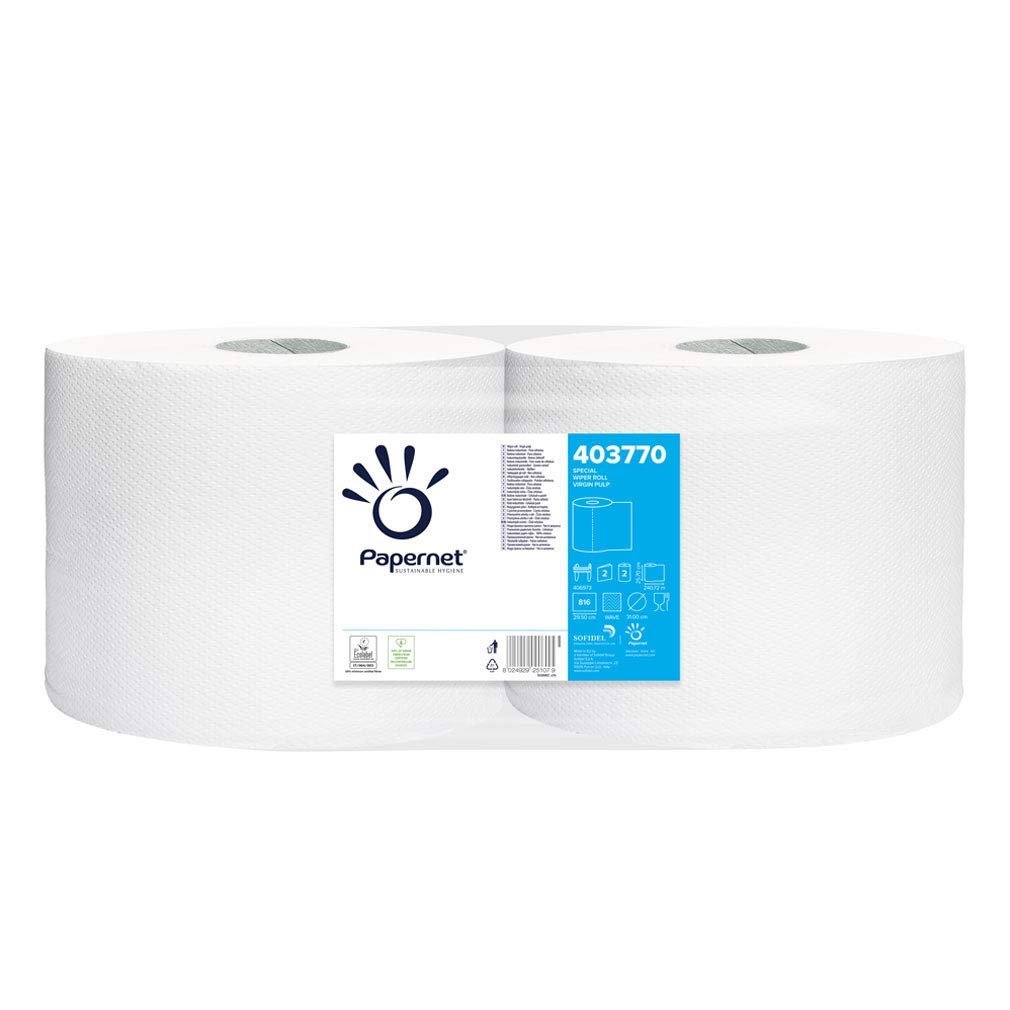 Papernet 403770 - Bobine Asciugatutto Industriale - Bobine di carta 2pz da 816 Strappi