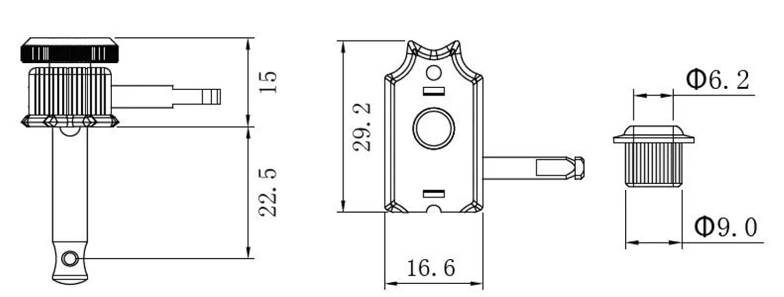 Clavijas Afinación Guitarra Juego De 6 Afinadores Guitarra Con Bloqueo (clavijas) Para Guitarras Estilo ST/TL(Chrome)
