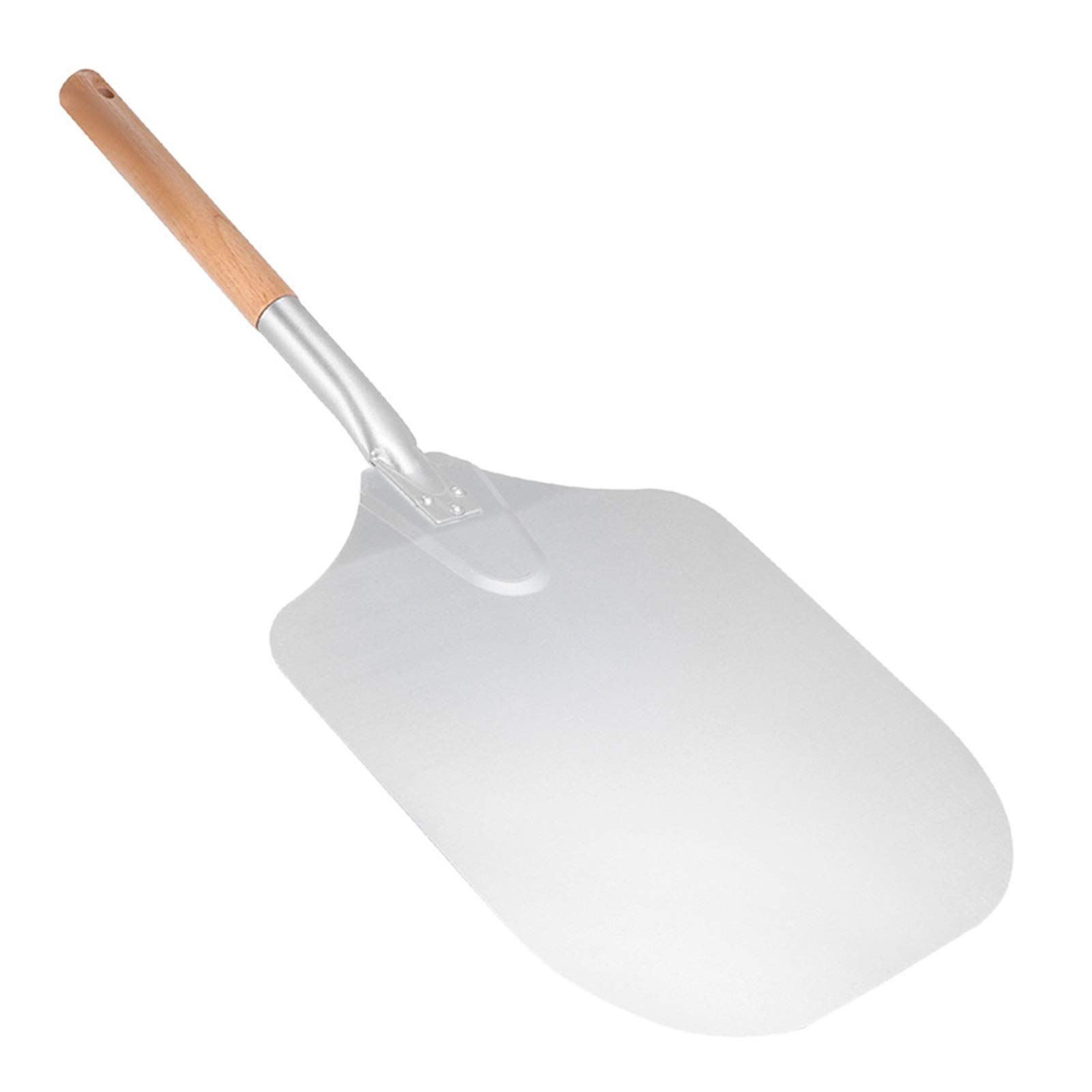 Łopatka do pizzy 1 szt. Drewniana rączka Łopatka do pizzy Aluminiowa łopatka do pizzy Podnośnik do pizzy do restauracji (Rozmiar: 65x30,5x2,5 cm) ()