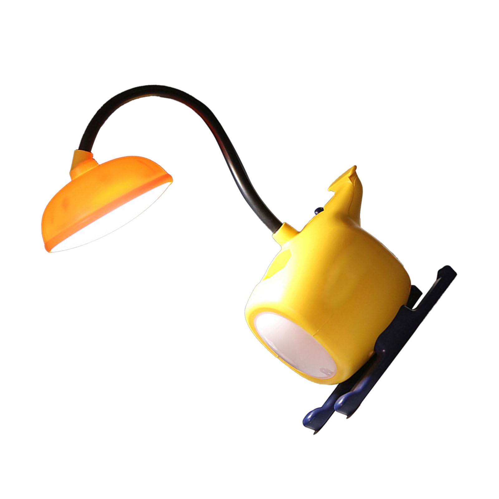 Jiawu Lámpara de Mesa LED de Dibujos Animados, Lámpara de Escritorio LED de Dibujos Animados Lindo, Cuidado de los Ojos para Leer (YELLOW)
