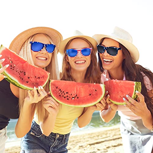 4th of July Decorations, 4th of July/Fourth of July Accessories Memorial Day Patriotic American Flag Sunglasses 3PCS4